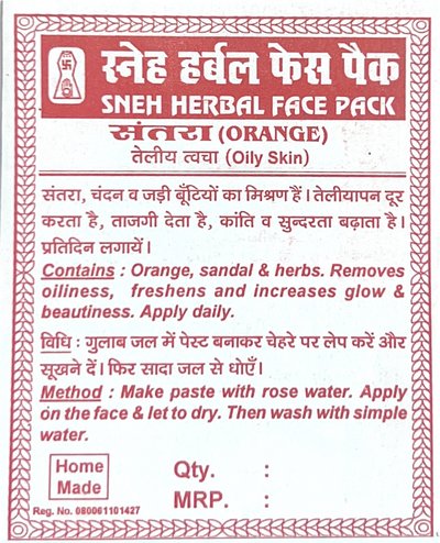 Orange Facepack
